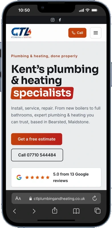 CTL Plumbing & Heating mobile screenshot