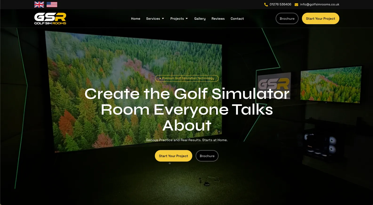 Golf Sim Rooms desktop screenshot
