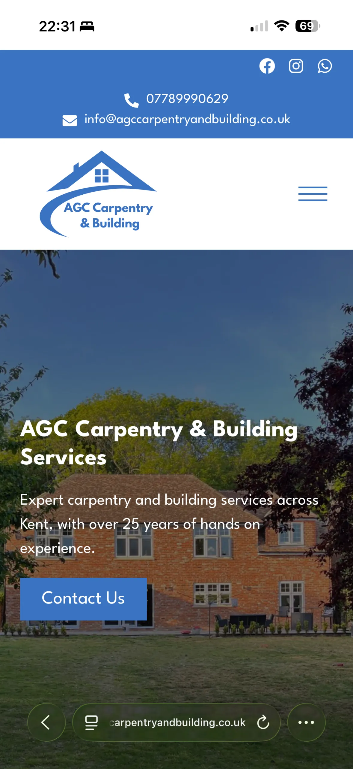 AGC Carpentry & Building Services mobile screenshot