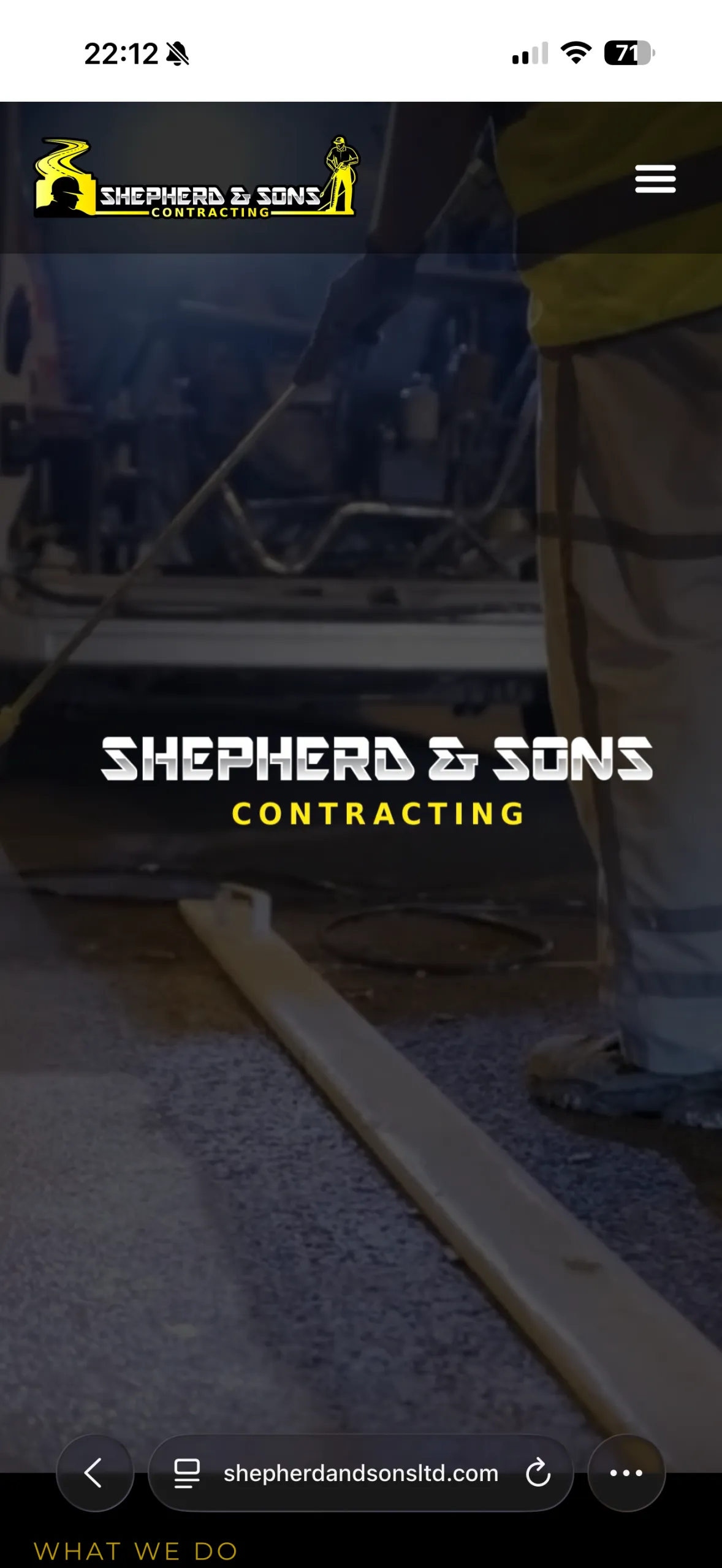 Sheperd & Sons Contracting Ltd mobile